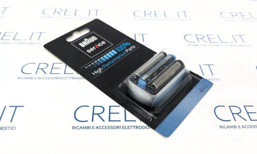 Blocco Lamina E Coltelli Cornice Argento Rasoio Braun Cooltec