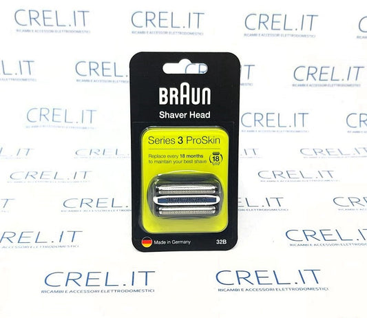 Combi Pack Nero Rasoio Elettrico Braun 32b Proskin Spedizione Gratuita