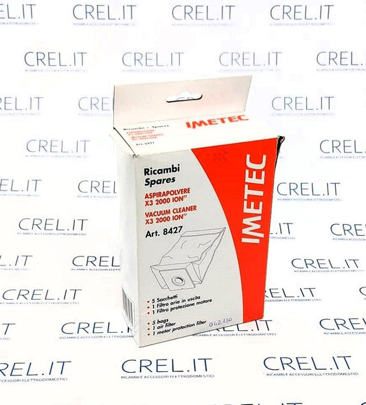 5 Sacchetti Polvere Aspirapolvere Imetec X3 2000 Ion