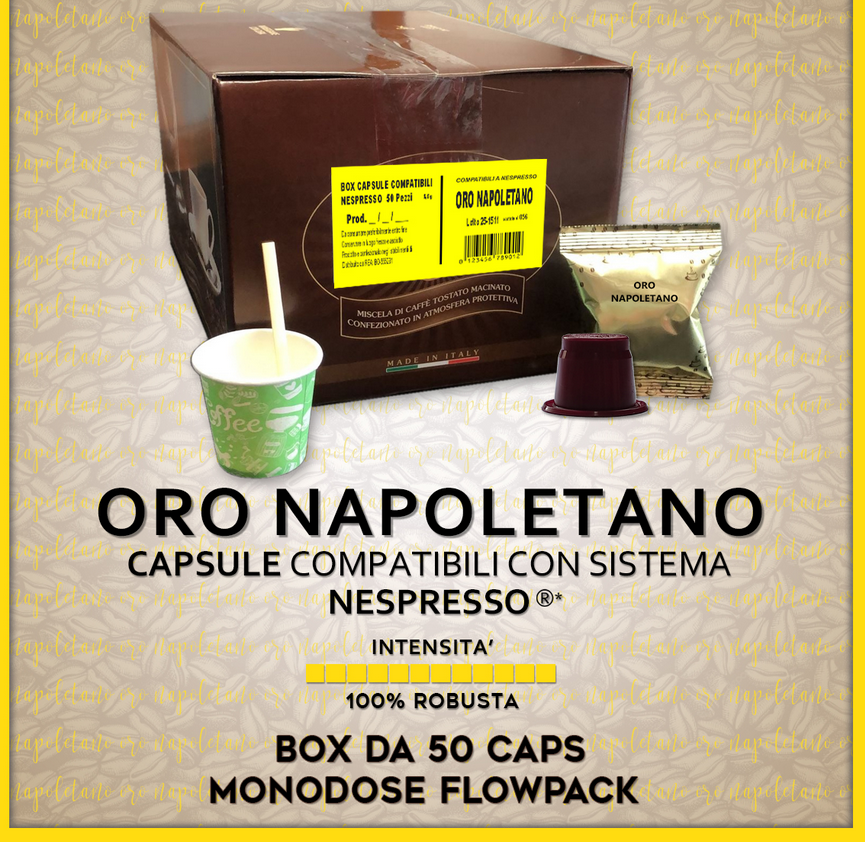 5 Capsule Compatibili Nespresso Oro Napoletano