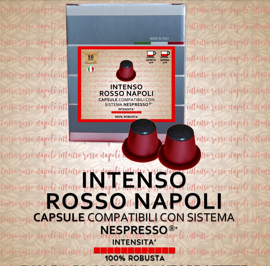 100 Capsule Compatibili Nespresso Rosso