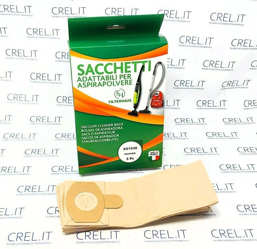 5 Sacchetti Polvere Compatibili Hoover H21a Acenta