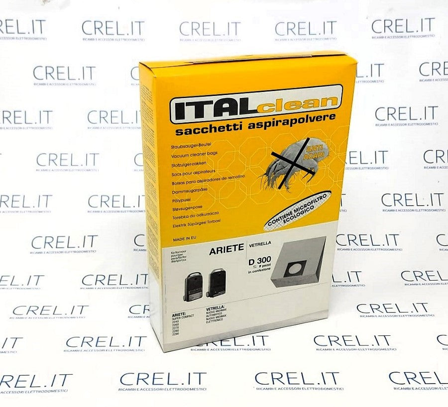 5 Sacchi Carta Compatibili Aspirapolvere Ariete Super Compact