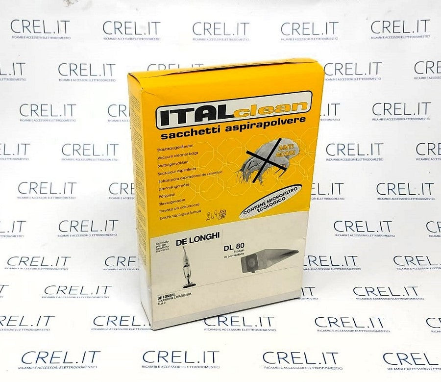 5 Sacchi Carta Compatibili Scopa De Longhi Xlw5 Colombina Lavasciuga