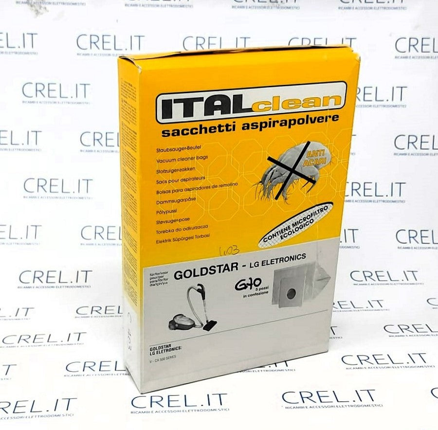 5 Sacchi Carta Per Lg Goldstar V-ca 500 Series