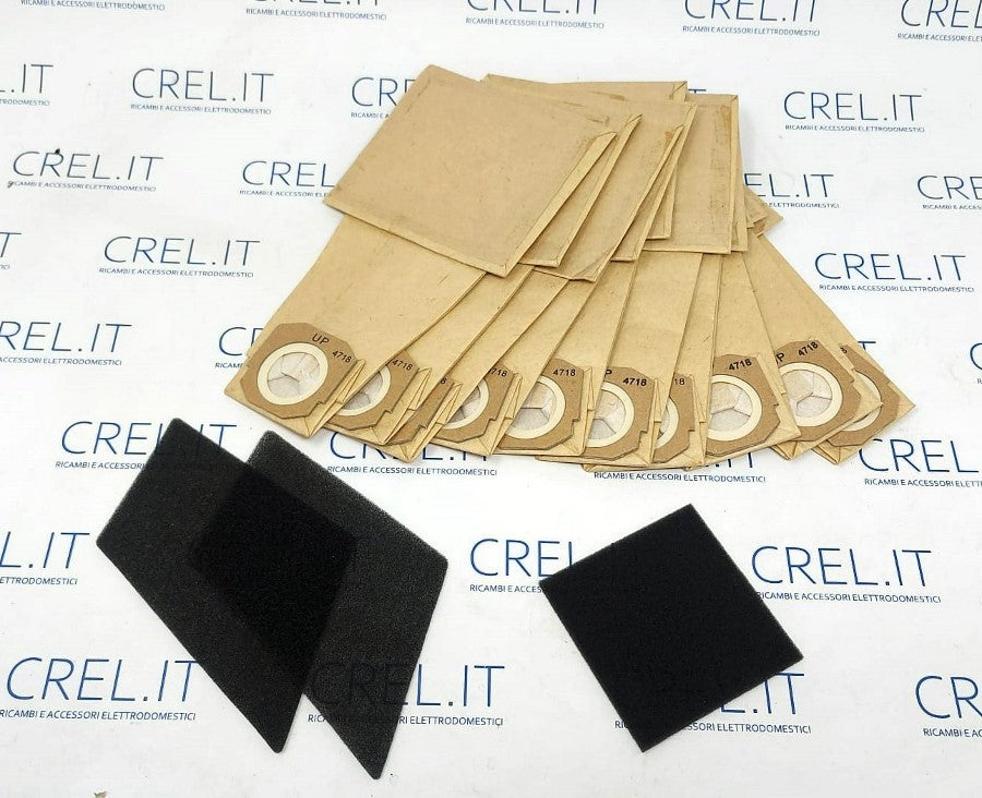 10 Sacchetti Polvere Aspirapolvere Imetec Piuma Excellent