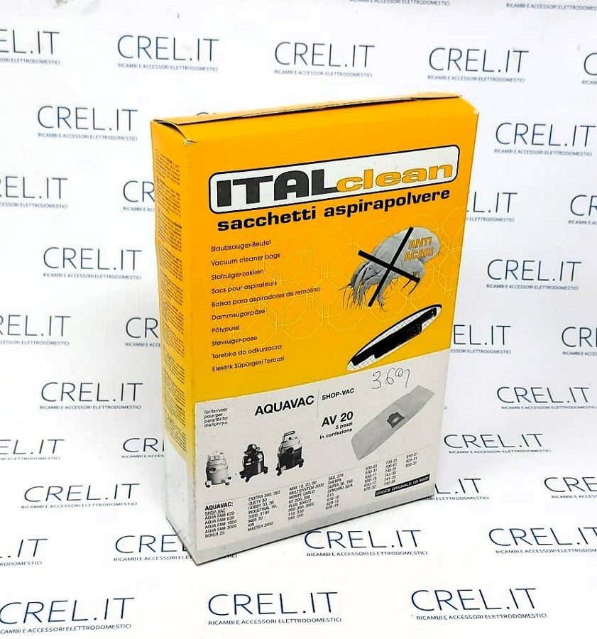 5 Sacchi Polvere Per Aquavac Aqua Fam