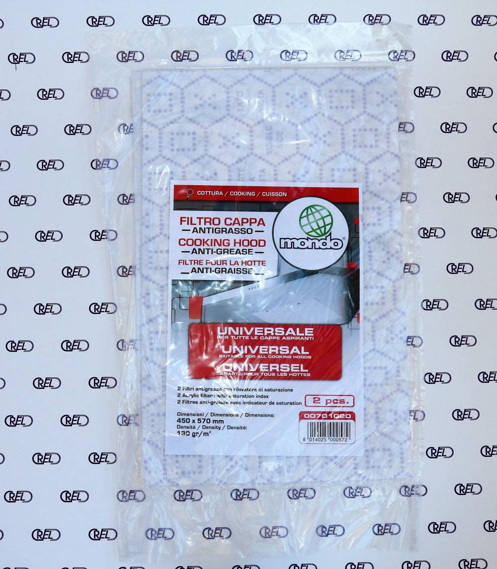 Electruepart Filtri Per Cappa Da Cucina Universali, Confezione Da 2, Con Indicatore Di Saturazione Grasso. Dimensioni 570x470 Mm. Biodegradabili.