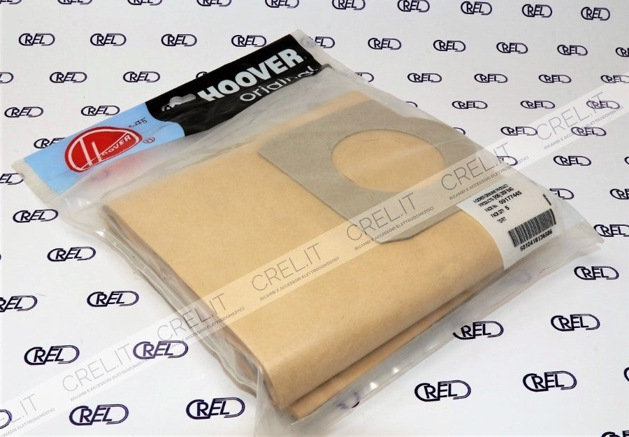 5 Sacchetti Polvere Hoover H26 Dry Plus, Aqua Plus