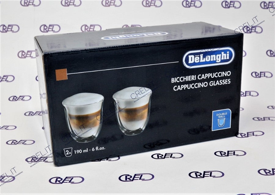 2 Bicchieri Tazze Cappuccino De Longhi A Doppia Parete