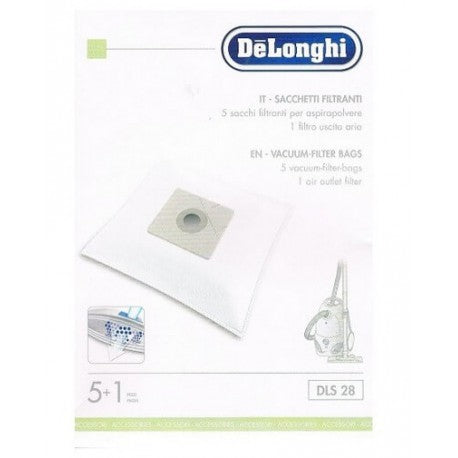 5 Sacchetti Filtranti Aspirapolvere De Longhi Dls28