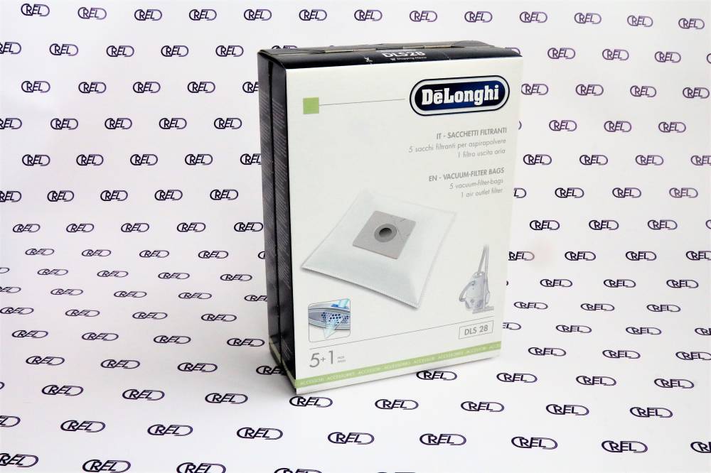 5 Sacchetti Filtranti Aspirapolvere De Longhi Dls28
