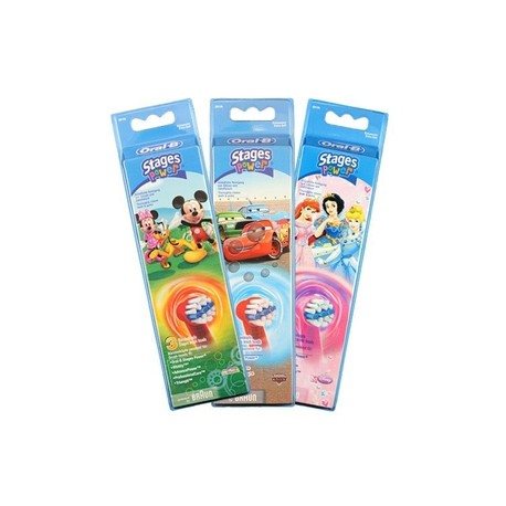 3 Testine Di Ricambio Braun Oral B Eb 10-3 Kids