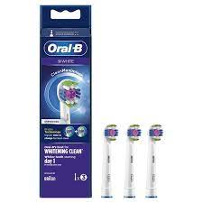 3 Testine Di Ricambio Braun Oral B Eb 18-3 3d White Ffs (setole Verdi)