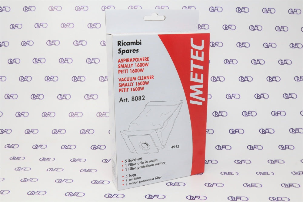 5 Sacchetti Polvere Aspirapolvere Imetec Smally Petit
