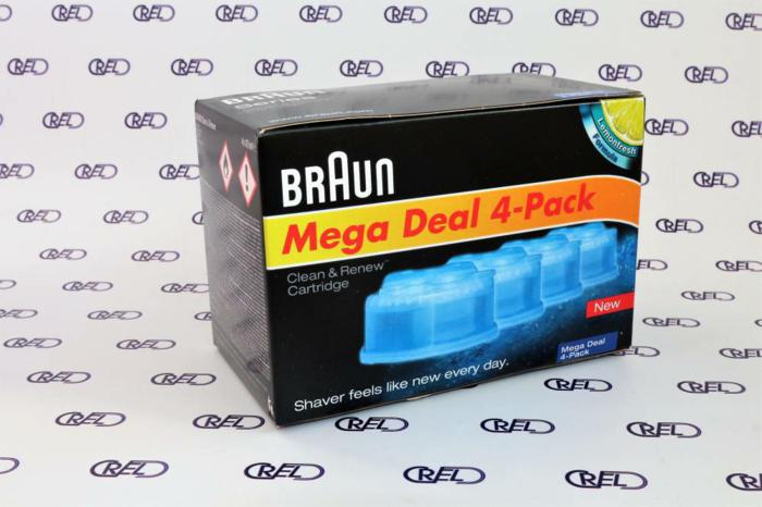 4 Cartucce Braun Clean E Renew Ccr4