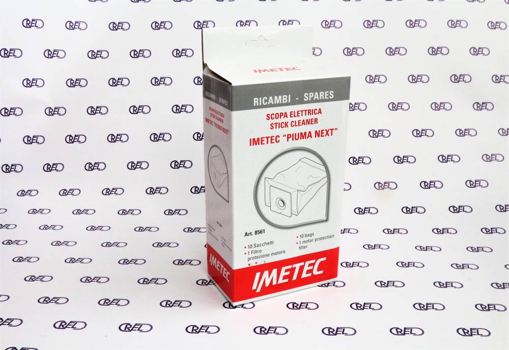 10 Sacchetti Polvere Scopa Imetec Piuma 8561