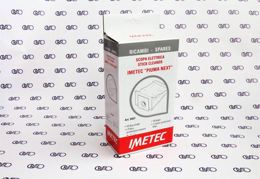 10 Sacchetti Polvere Scopa Imetec Piuma 8561