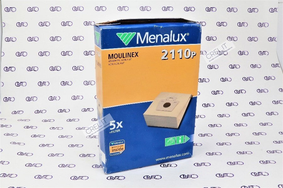 5 Sacchi Carta Per Aspiratore Moulinex Atmosphere
