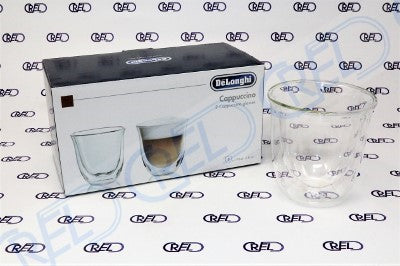 2 Bicchieri Tazze Cappuccino De Longhi A Doppia Parete