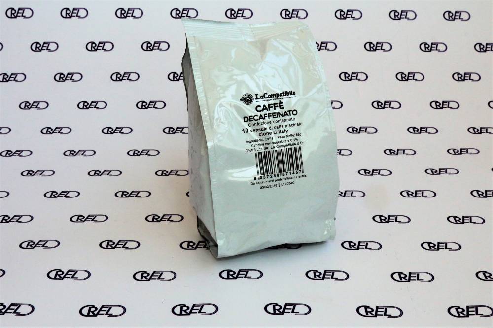 10 capsule compatibili Caffitaly Decaffeinato