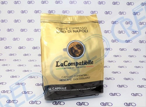 16 Capsule Compatibili Nescafè Dolce Gusto Oro Di Napoli