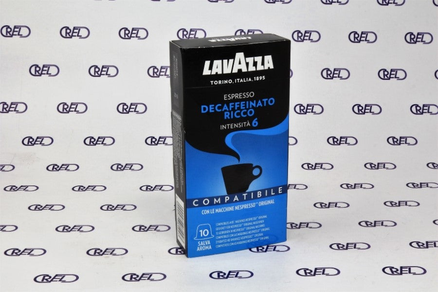 10 Capsule Compatibili Nespresso Lavazza Decaffeinato Ricco