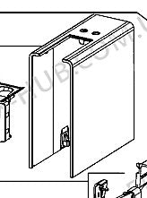 Carcassa In Plastica Nera Macchina Caffè Krups Nespresso Essenza Mini