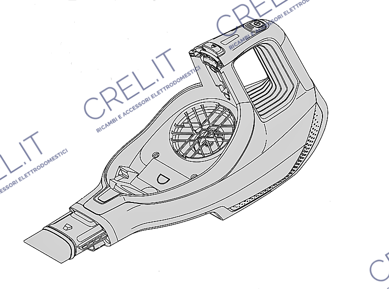 Assieme Corpo Motore Scopa Philips Fc6727