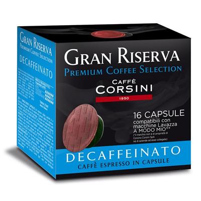 16 Capsule Gran Riserva Decaffeinato Caffè Corsini