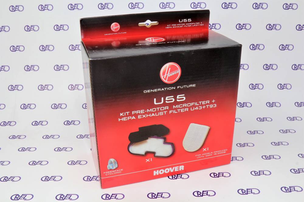 Kit Filtri Aria Traino Hoover Freespace Cyclonic U55
