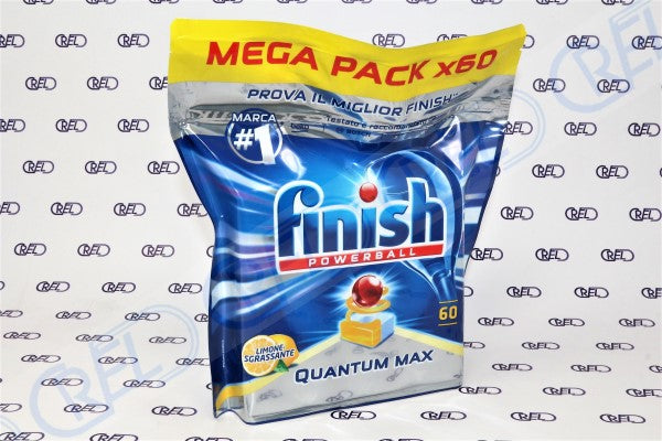 Pastiglie Lavastoviglie Finish Quantum Max Limone 60 Tabs