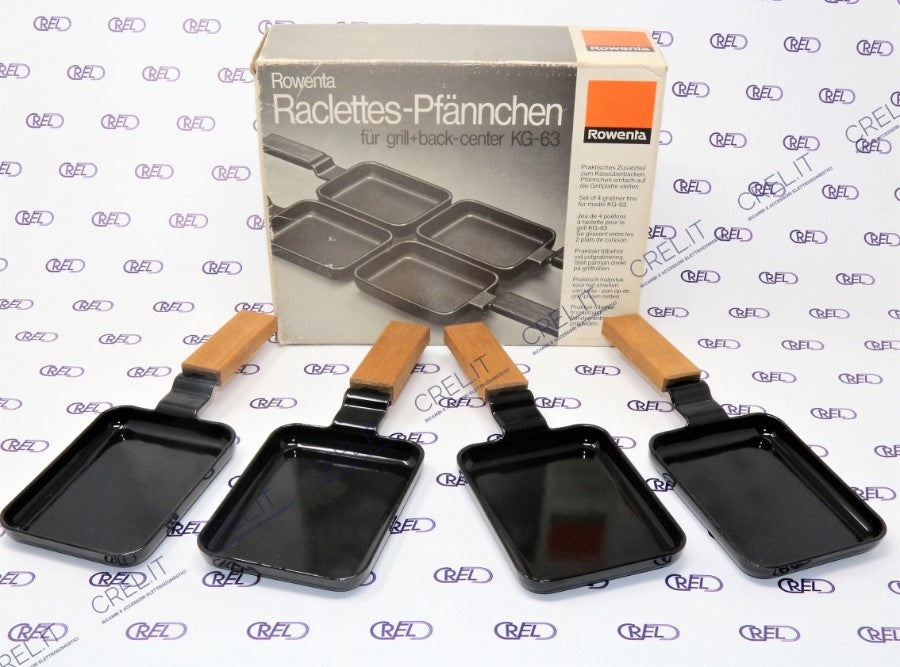 4 Piastre Per Raclette Bistecchiera Rowenta Kg63
