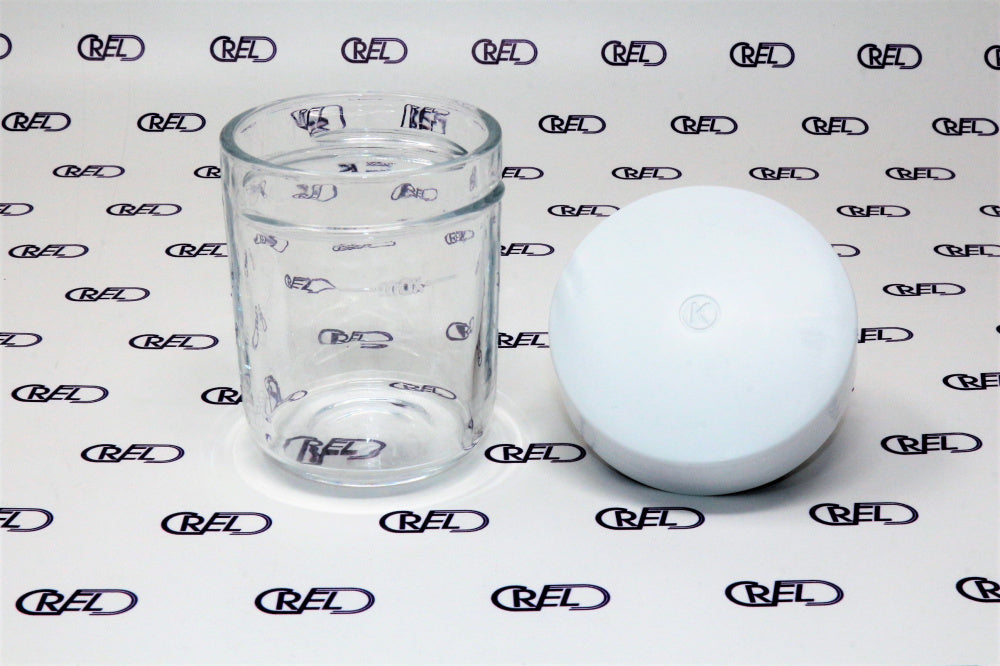 2 Bicchieri Di Vetro Mini Tritatutto Impastatrice Kenwood Chef