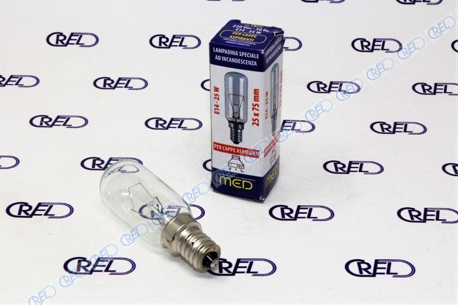 Lampadina Speciale Ad Incandescenza Per Cappe Aspiranti E14 25w