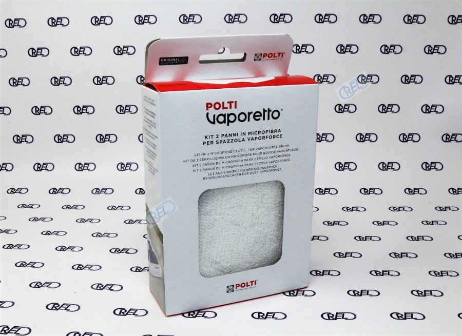 2 Panni In Microfibra Pulitore A Vapore Polti Per Spazzola Vaporforce