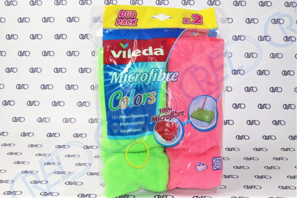 2 Panni Pavimenti In Microfibra Vileda Colors