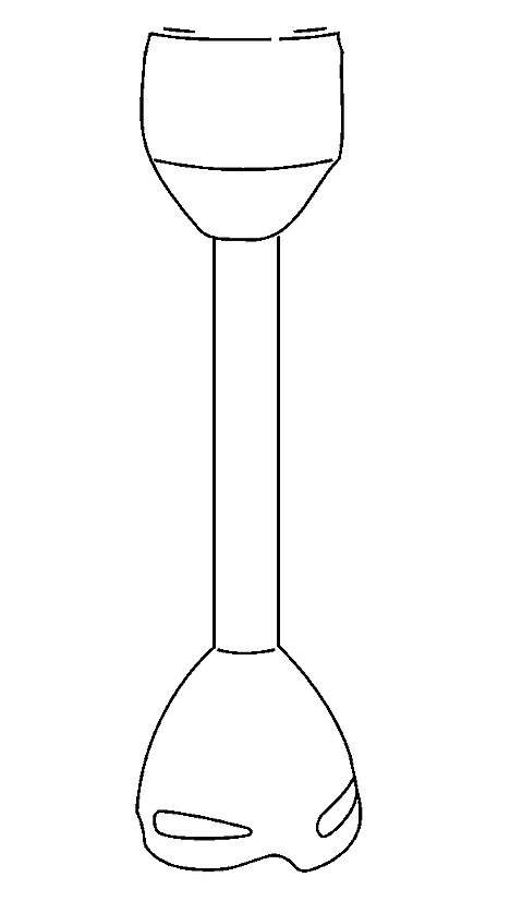 Piede Frullatore Ad Immersione Black Decker Bxhba1000e
