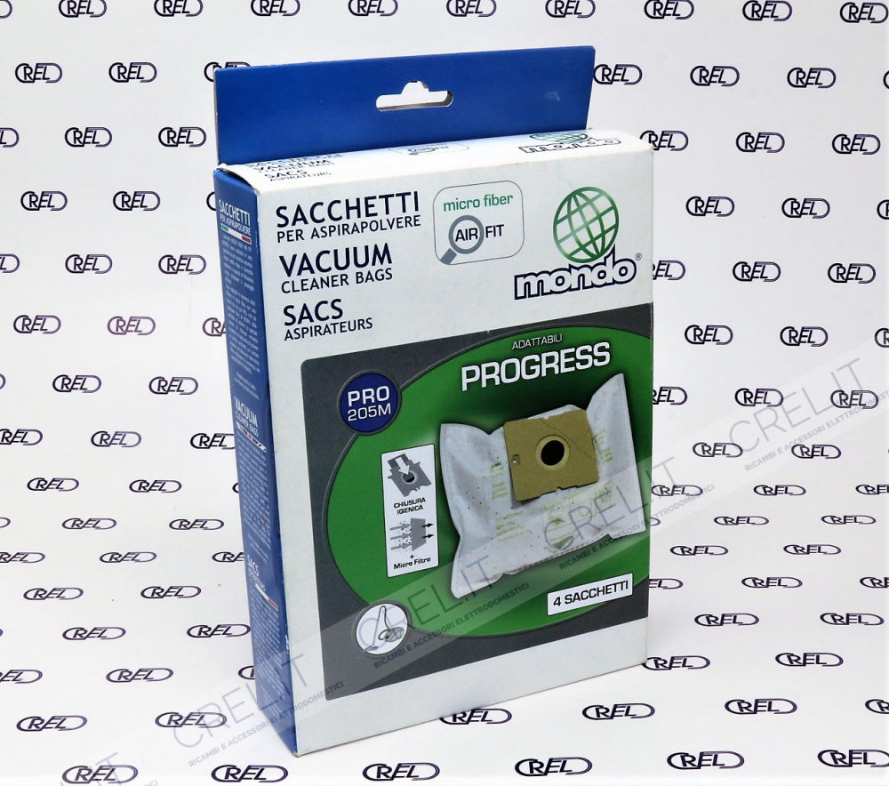 4 Sacchetti Microfibra Mondo Pro205m