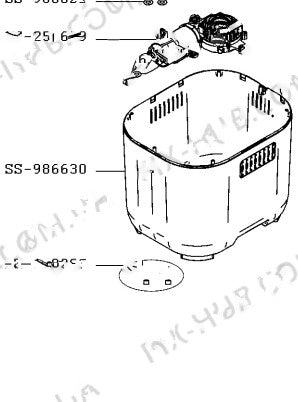 Carcassa In Plastica Macchina Del Pane Moulinex Pain Dorè