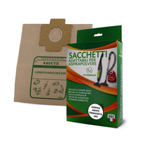 5 Sacchetti Adattabili Aspiratore Ariete, Termozeta X09954