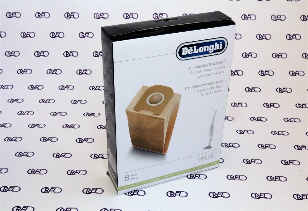 5 Sacchetti Filtro In Microfibra D302MF Per Aspirapolvere De Longhi Domo Compact 1200