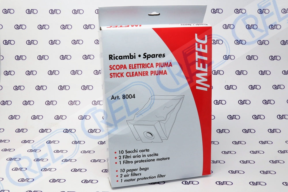 10 Sacchetti Polvere Aspirapolvere Imetec Piuma