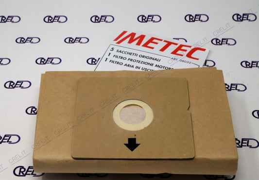 5 Sacchi Originali Imetec Turboclean 1300w