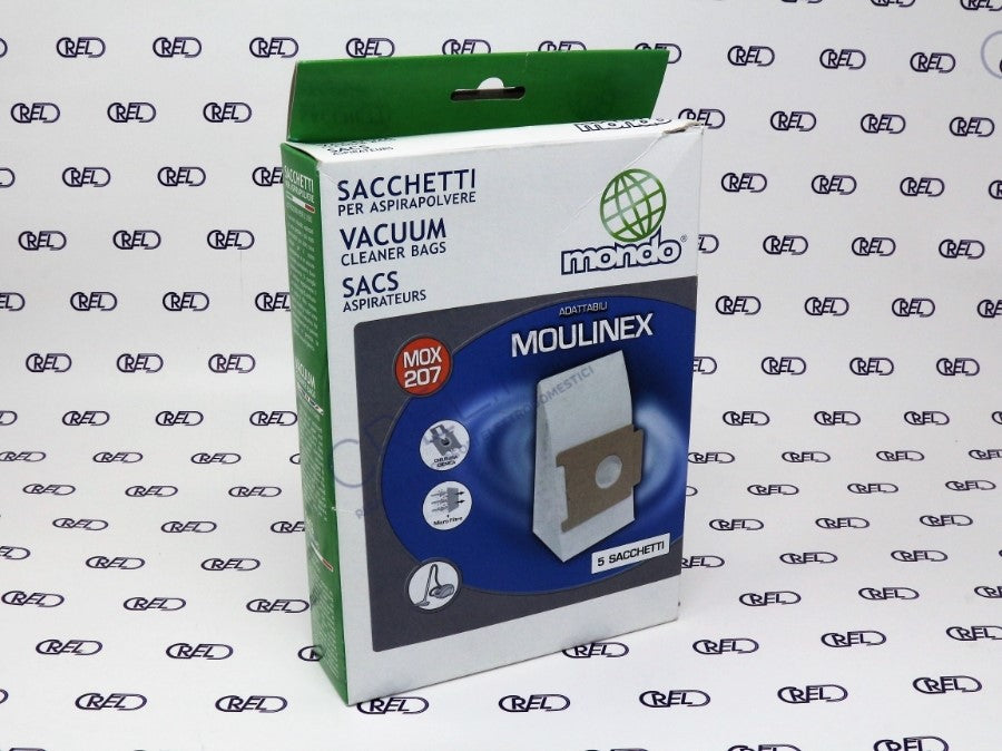 5 Sacchi Carta Per Moulinex Power Pack