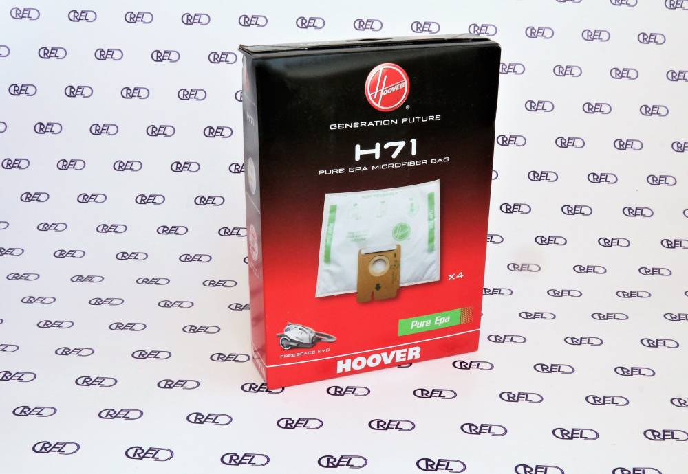 Hoover H71 Sacchetti Per Aspirapolvere Originali Pure EPA (4 Pezzi) - Per Freespace Evo
