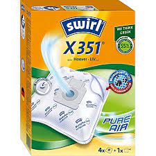4 Sacchetti Microfibra + 1 Filtro Aspirapolvere Swirl X351