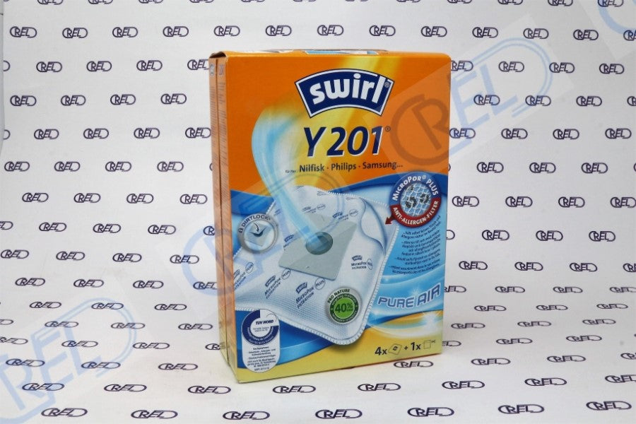 4 Sacchetti Microfibra Aspirapolvere Swirl Y201