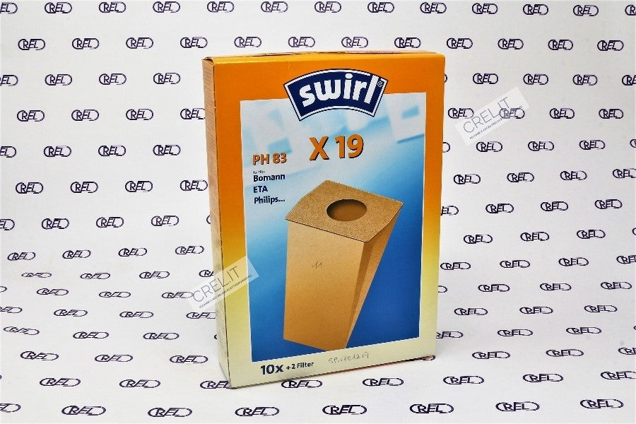 10 Sacchetti Carta Aspirapolvere Swirl X19