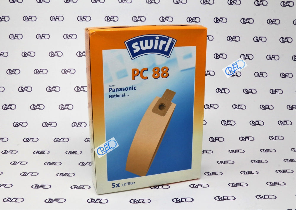 5 Sacchetti Aspirapolvere Battitappeto Swirl Pc88 Panasonic